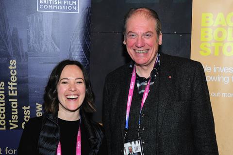 Rowan Woods (British Council Film programme manager) and Adrian Wootton (British Film Commission)